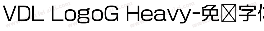 VDL LogoG Heavy字体转换